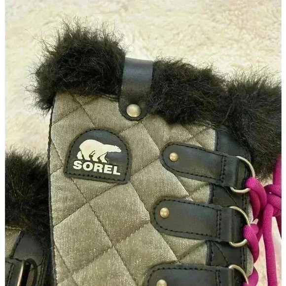 Sorel Tofino Faux Fur Trim Insulated Waterproof Winter Snow Boots Sz 5.5 Womens - Picture 3 of 7